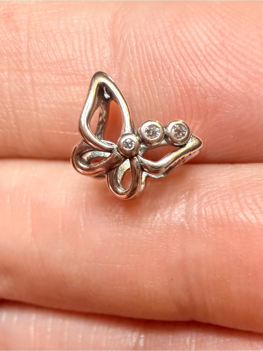 Pandora Sterling Silver Butterfly Openwork Charm